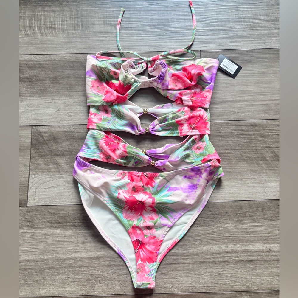 NWT Maje  knots one piece swimsuit 2 medium $195